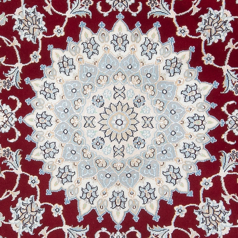 Perserteppich - Nain - Premium rund  - 150 x 150 cm - rot