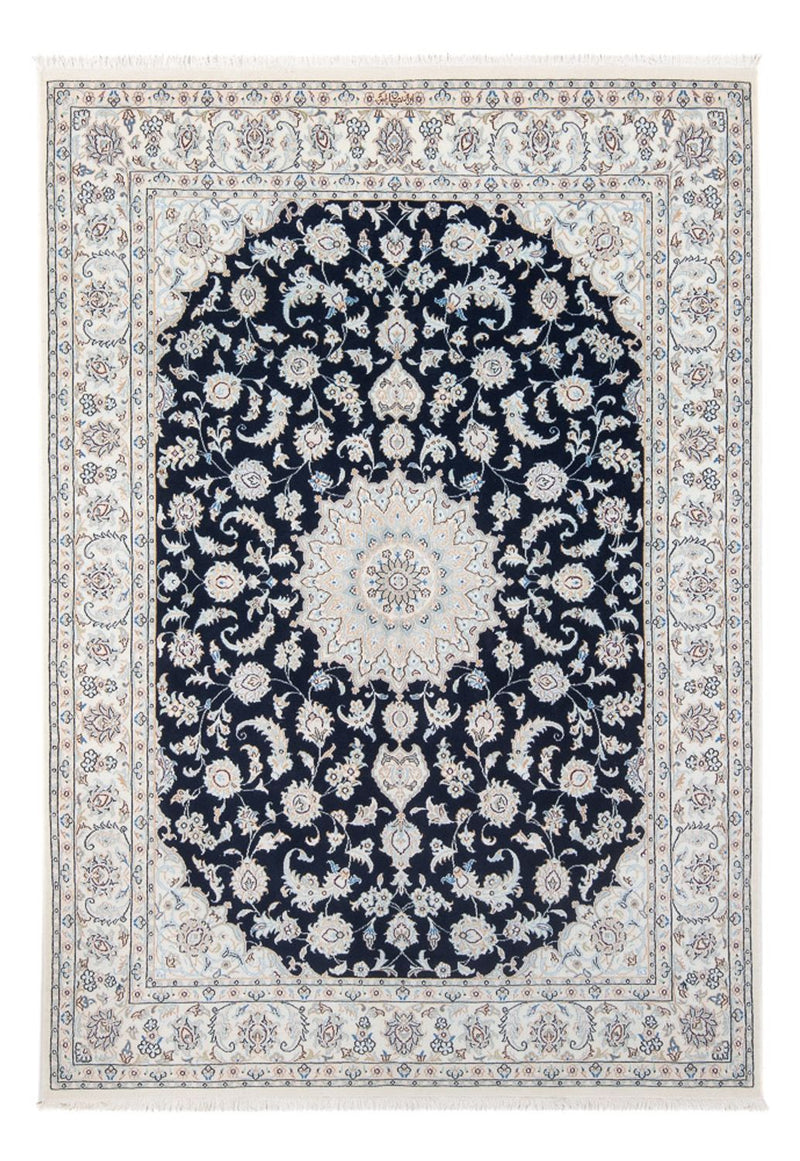 Perserteppich - Nain - Premium - 207 x 146 cm - dunkelblau