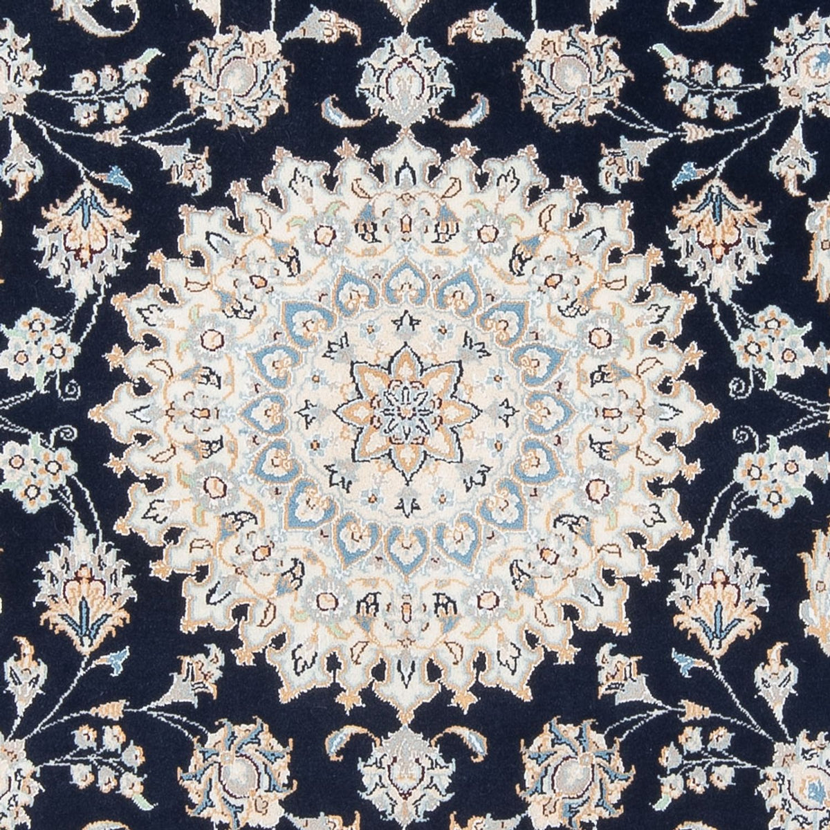 Perserteppich - Nain - Premium - 202 x 151 cm - dunkelblau