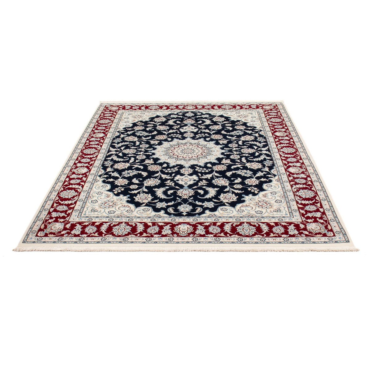 Perserteppich - Nain - Premium - 207 x 149 cm - dunkelblau