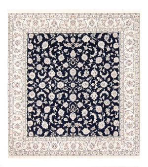 Perserteppich - Nain quadratisch  - 213 x 200 cm - dunkelblau