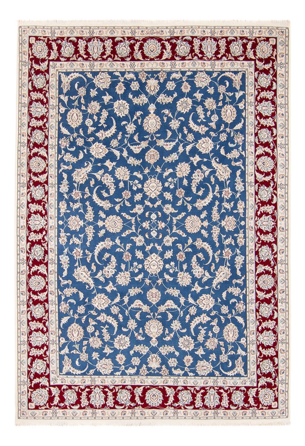 Perserteppich - Nain - 244 x 171 cm - blau