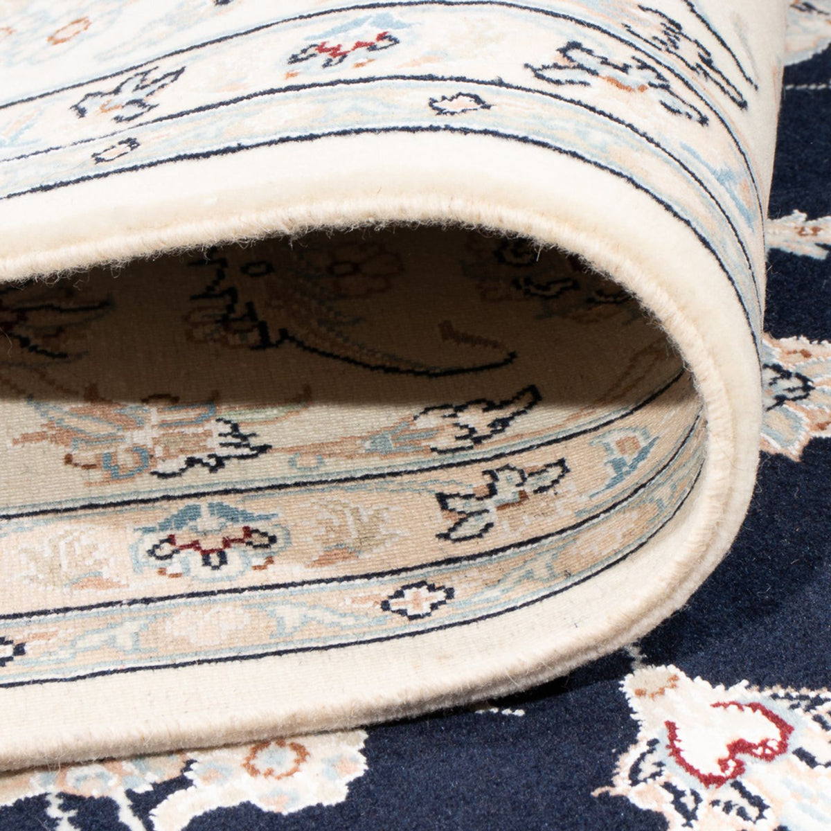 Perserteppich - Nain - Premium - 275 x 228 cm - dunkelblau