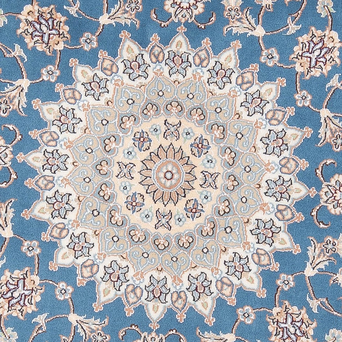 Perserteppich - Nain - Premium rund - 154 x 151 cm - blau