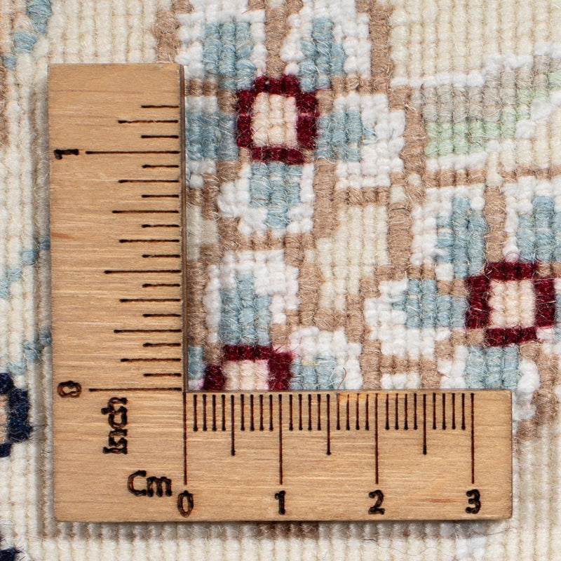 Perserteppich - Nain rund  - 200 x 200 cm - petrolblau