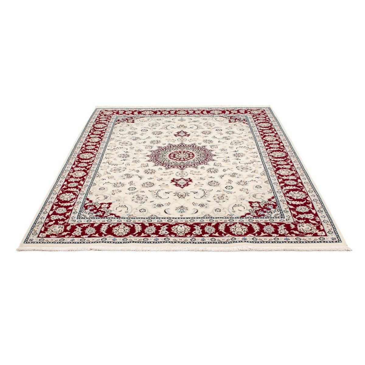 Perserteppich - Nain - Premium - 193 x 150 cm - creme