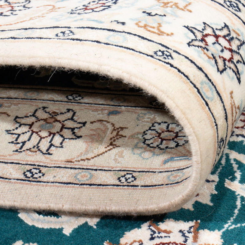 Läufer Perser - Nain - Premium - 397 x 88 cm - dunkelblau