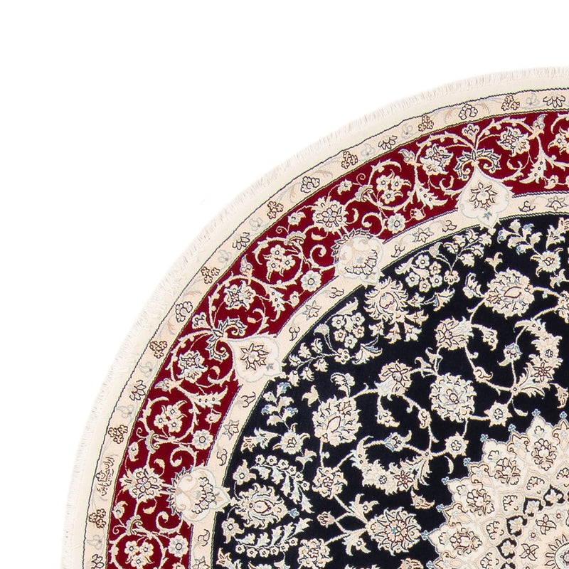 Perserteppich - Nain rund  - 206 x 195 cm - dunkelblau