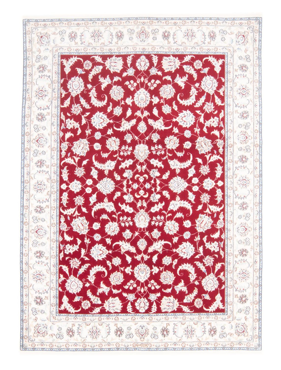 Perserteppich - Nain - Royal - 197 x 149 cm - rot