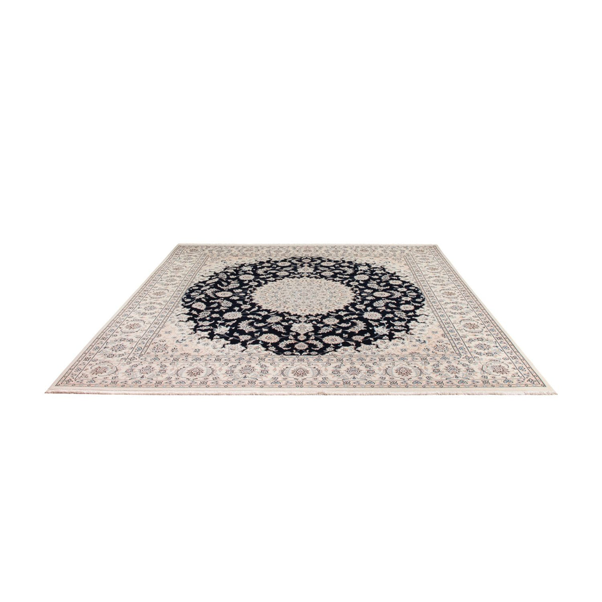 Perserteppich - Nain quadratisch  - 259 x 247 cm - dunkelblau