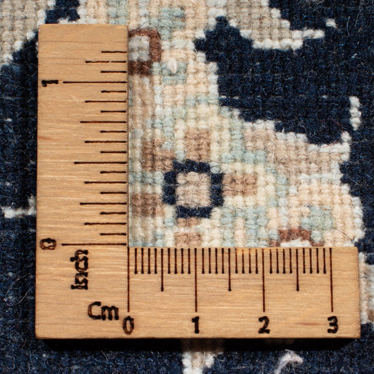 Läufer Perser - Nain - Royal - 205 x 78 cm - dunkelblau