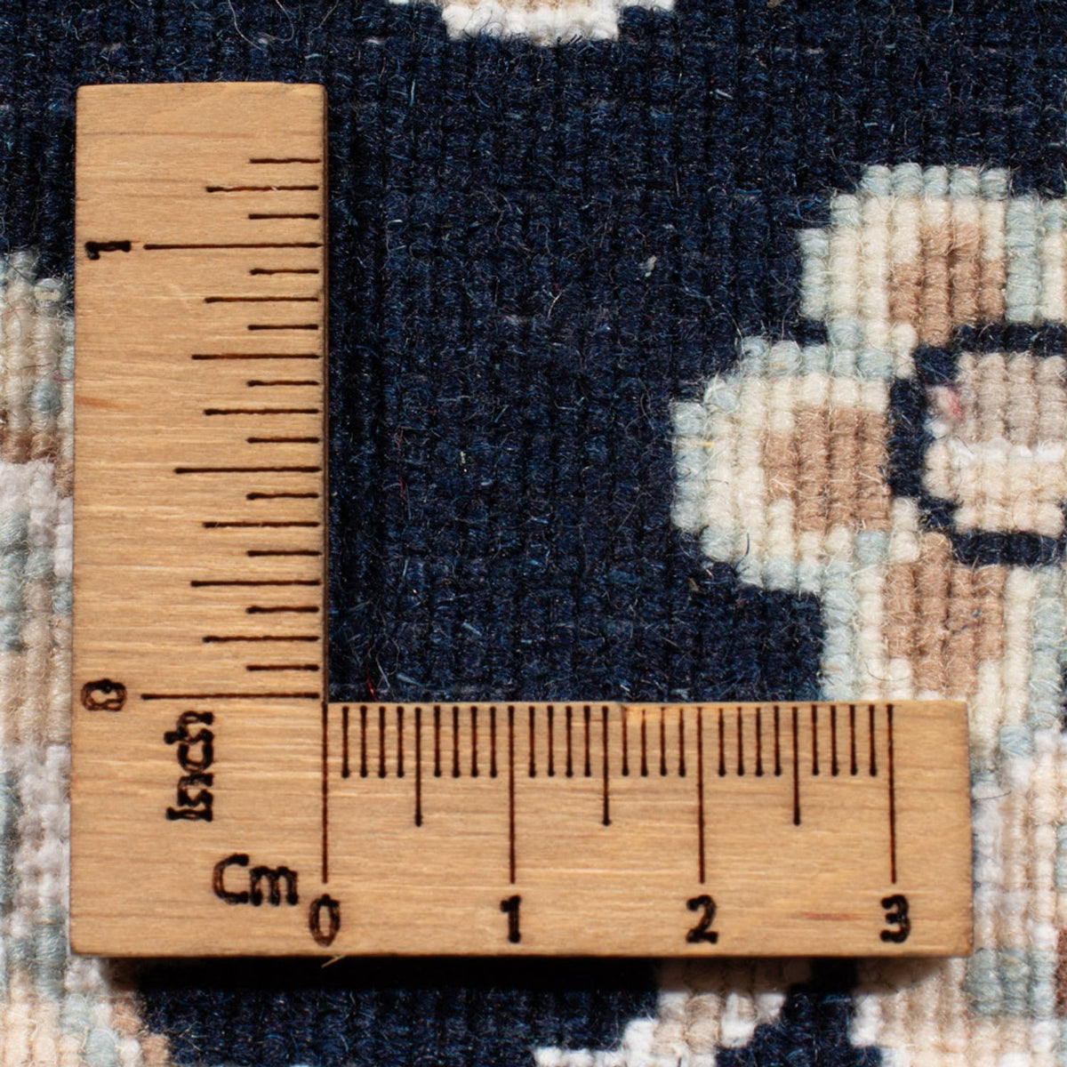 Läufer Perser - Nain - Royal - 202 x 78 cm - dunkelblau