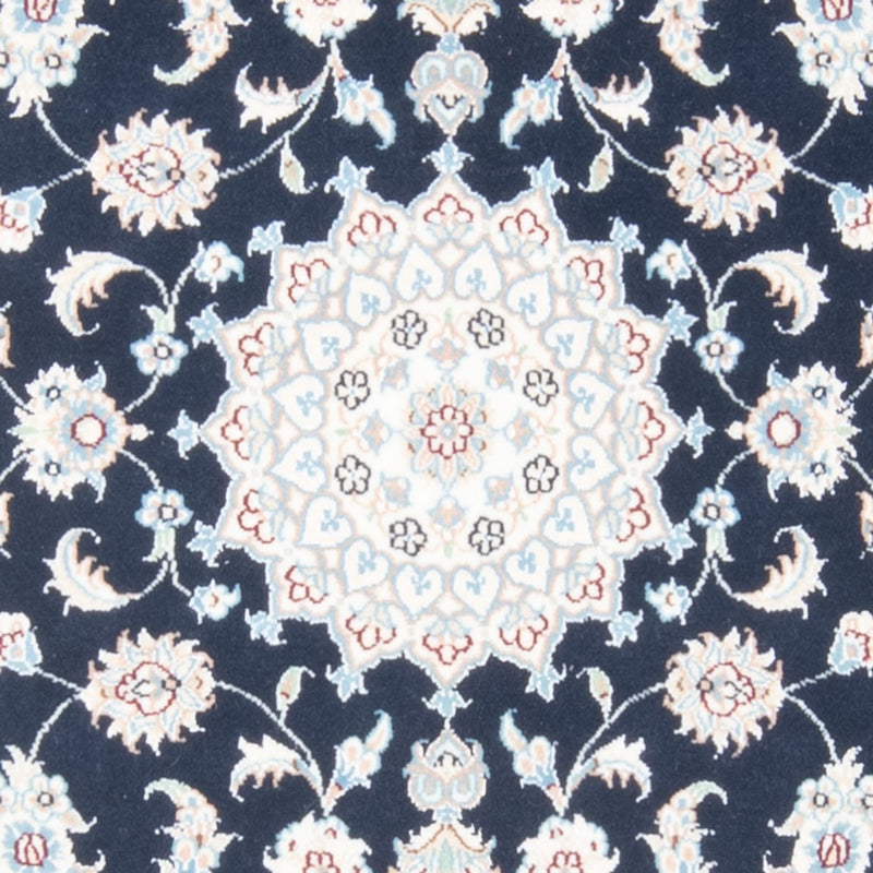 Läufer Perser - Nain - Royal - 201 x 78 cm - dunkelblau