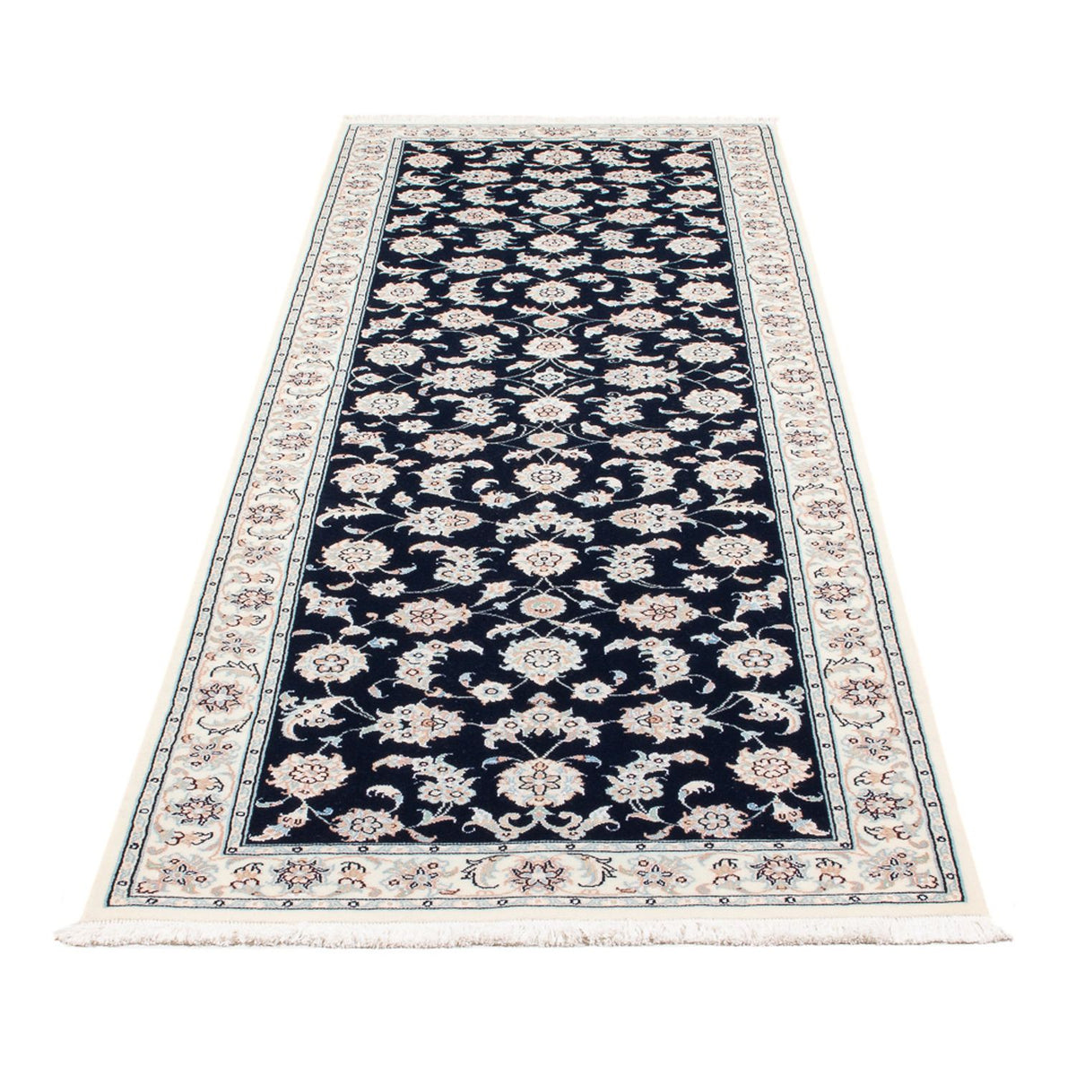 Läufer Perser - Nain - Premium - 248 x 82 cm - dunkelblau