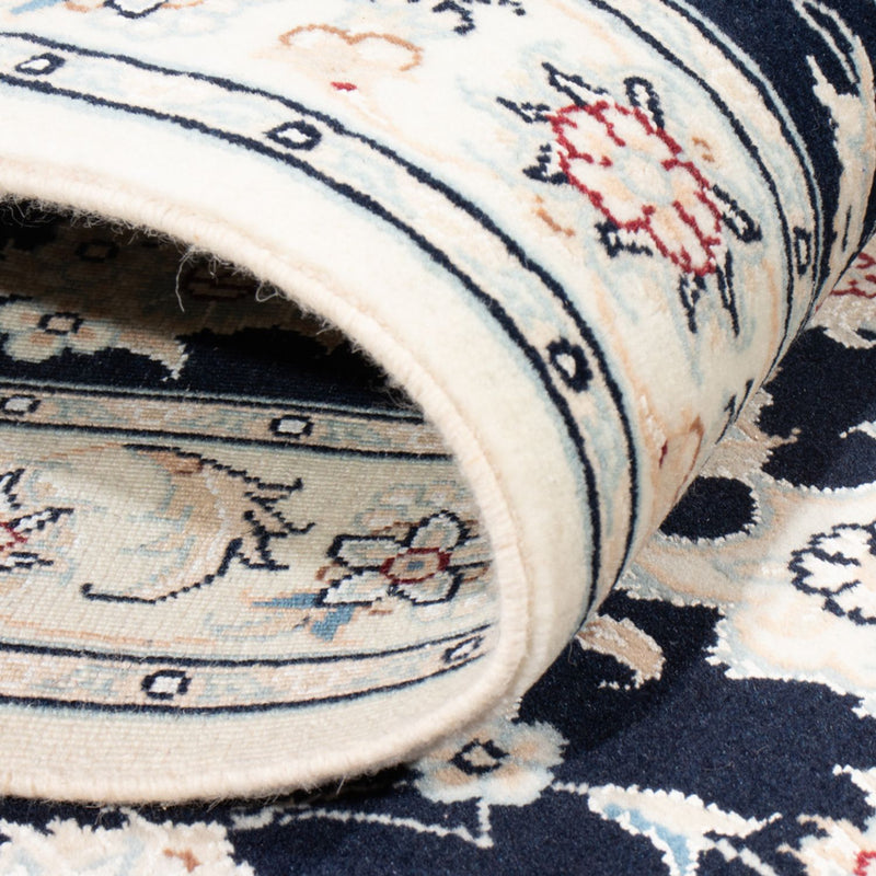 Läufer Perser - Nain - Royal - 200 x 80 cm - dunkelblau