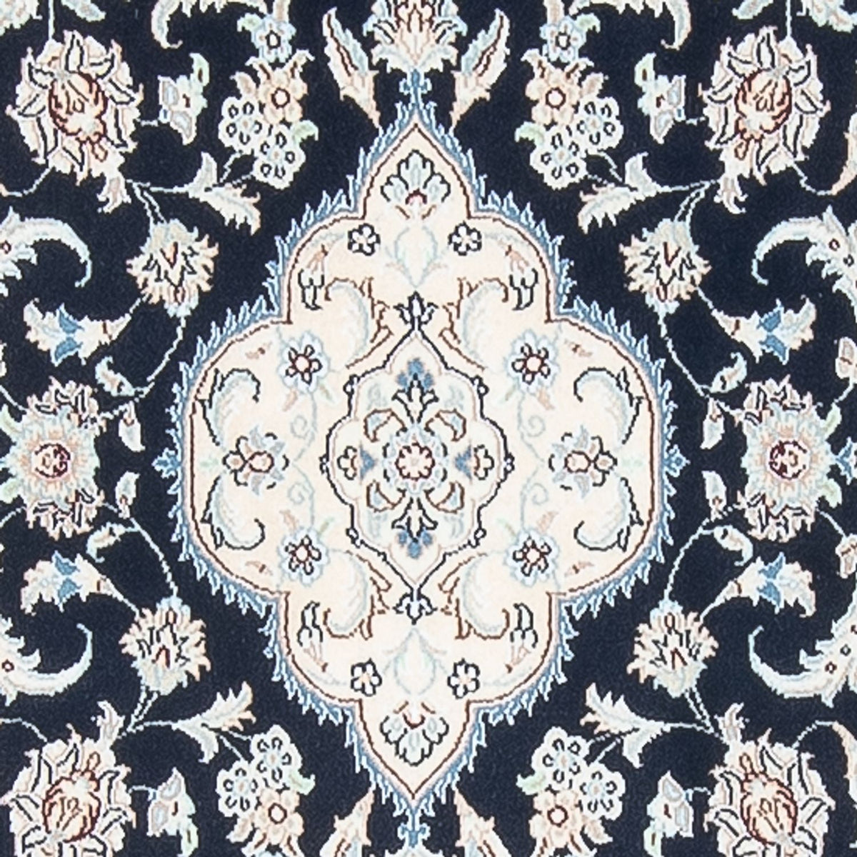 Läufer Perser - Nain - Premium - 388 x 88 cm - dunkelblau