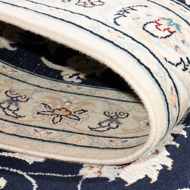 Läufer Perser - Nain - Premium - 302 x 82 cm - dunkelblau