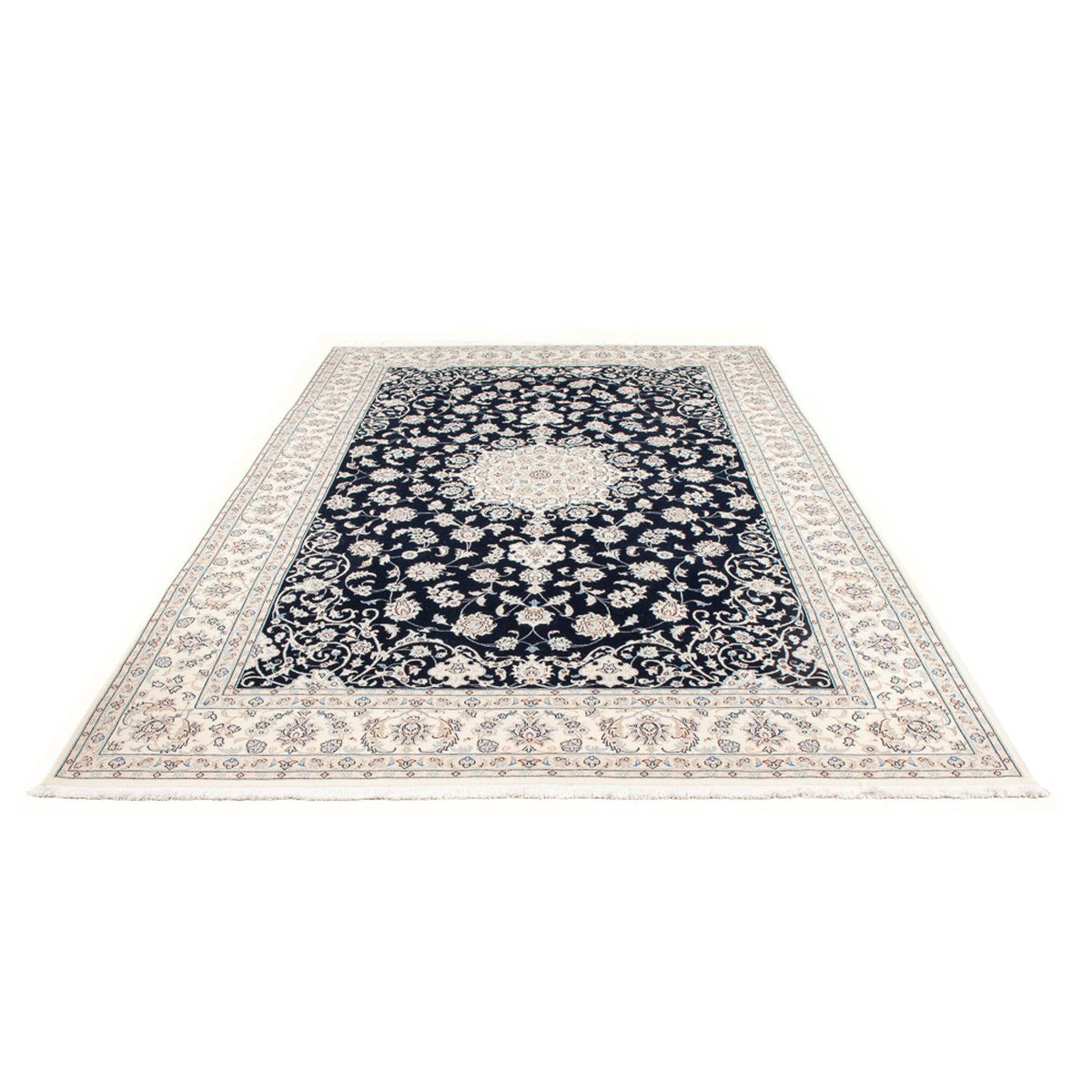 Perserteppich - Nain - Premium - 301 x 202 cm - dunkelblau