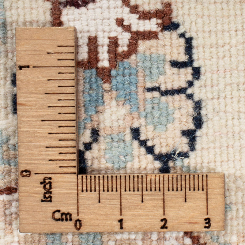 Perserteppich - Nain rund  - 202 x 202 cm - dunkelblau