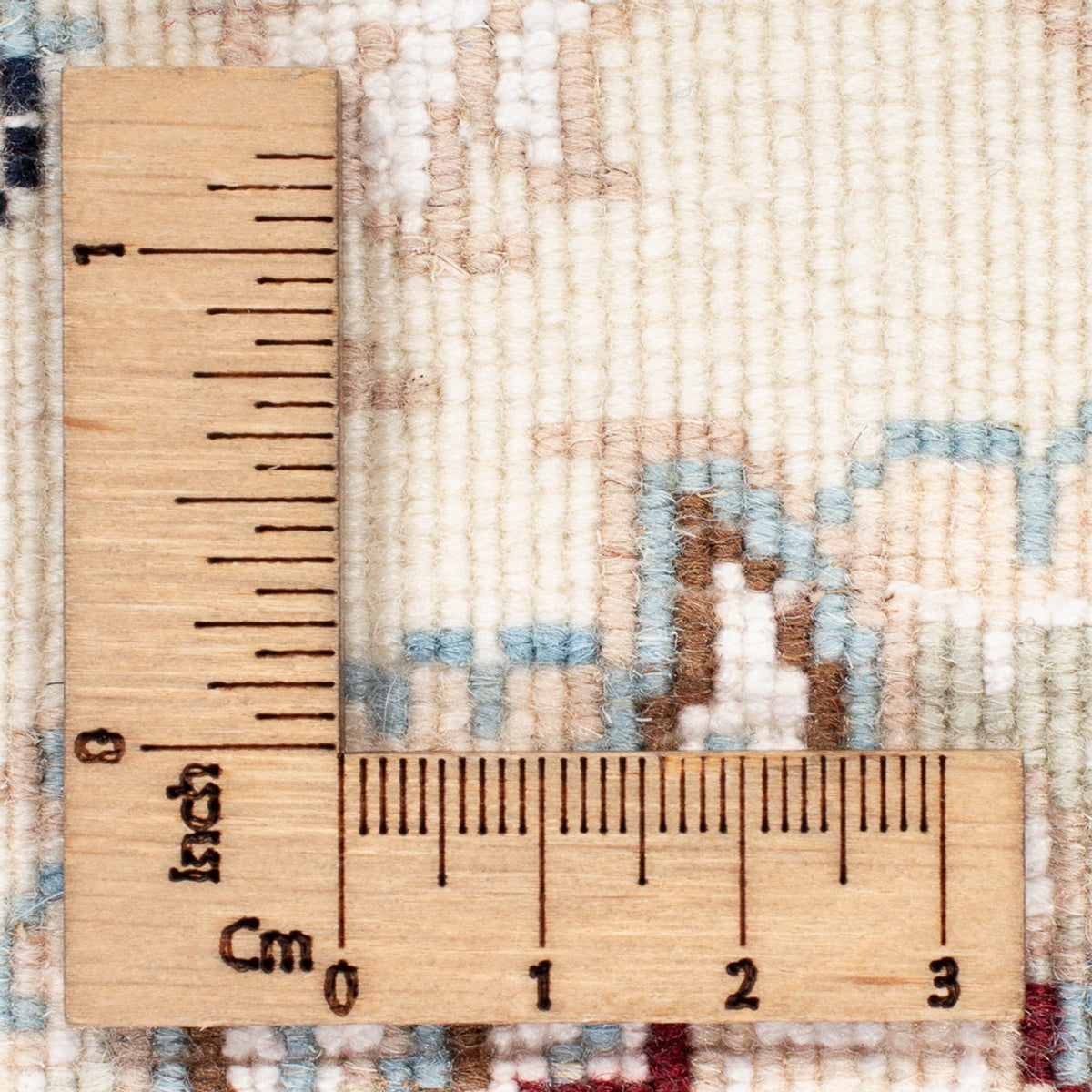 Perserteppich - Nain rund  - 202 x 197 cm - hellblau