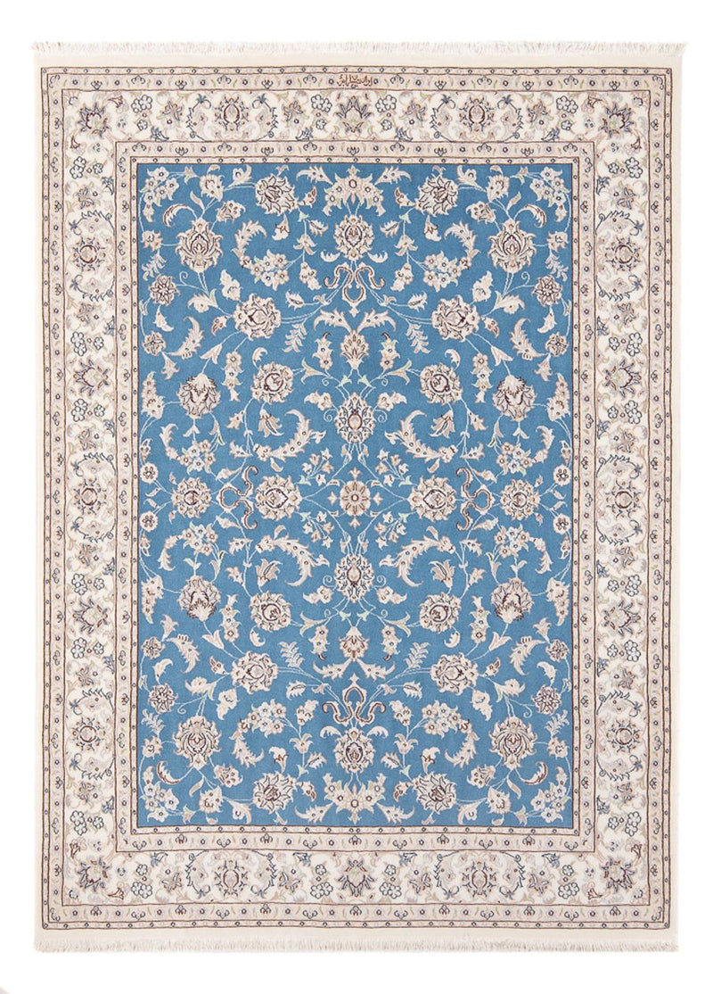Perserteppich - Nain - Premium - 200 x 146 cm - blau