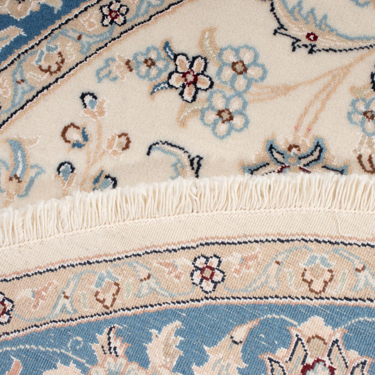 Perserteppich - Nain - Premium rund - 149 x 149 cm - creme
