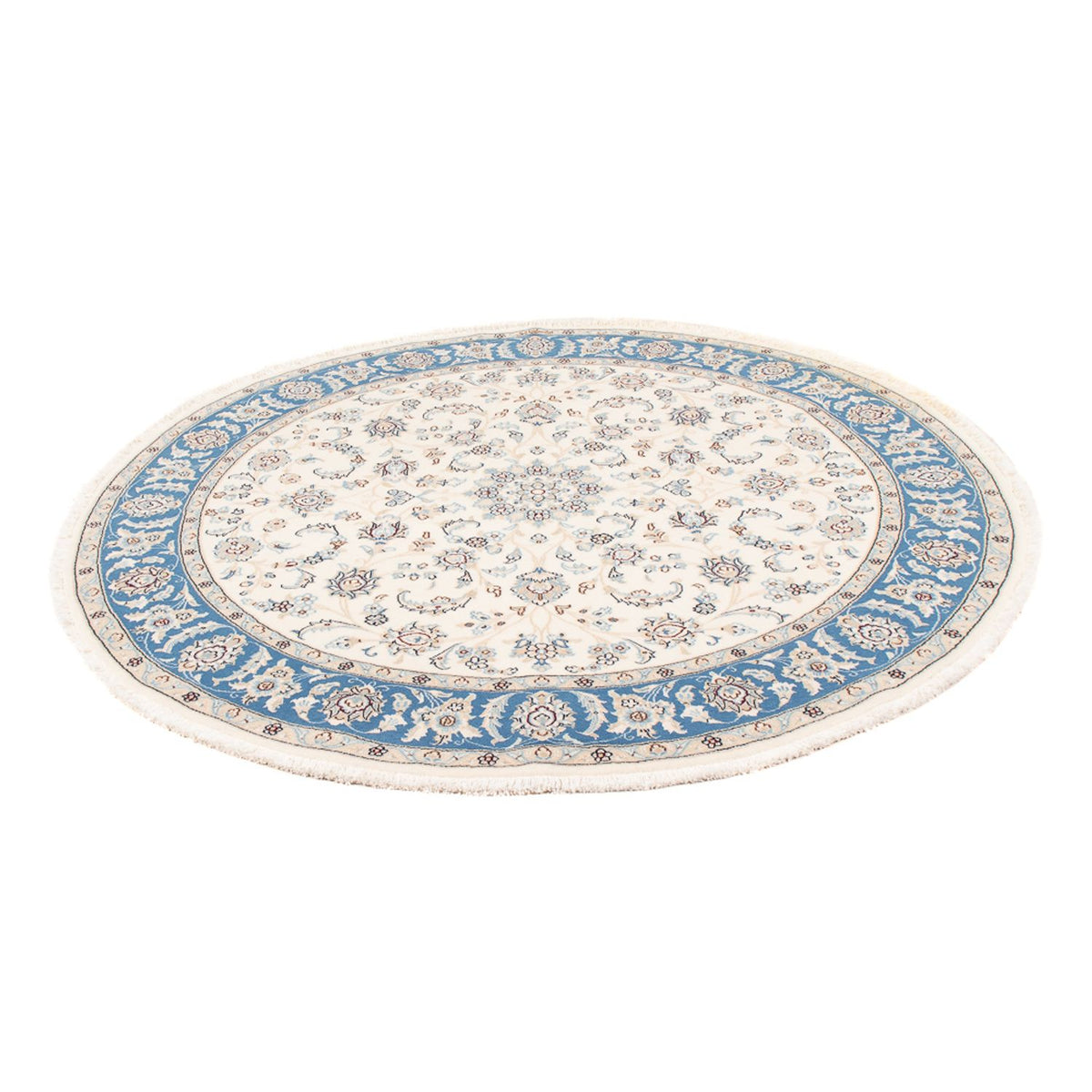 Perserteppich - Nain - Premium rund - 149 x 149 cm - creme