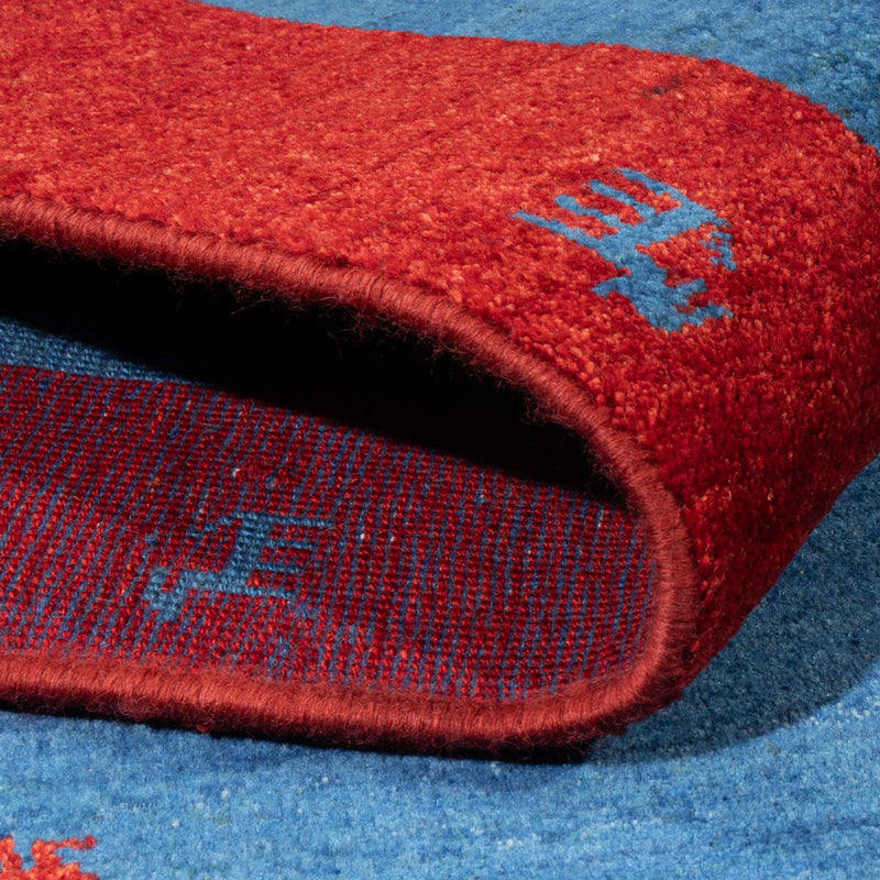 Gabbeh Teppich - Perser - 192 x 142 cm - mehrfarbig