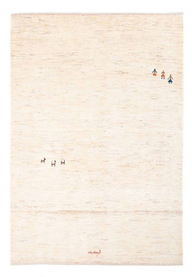 Gabbeh Teppich - Perser - 188 x 140 cm - beige