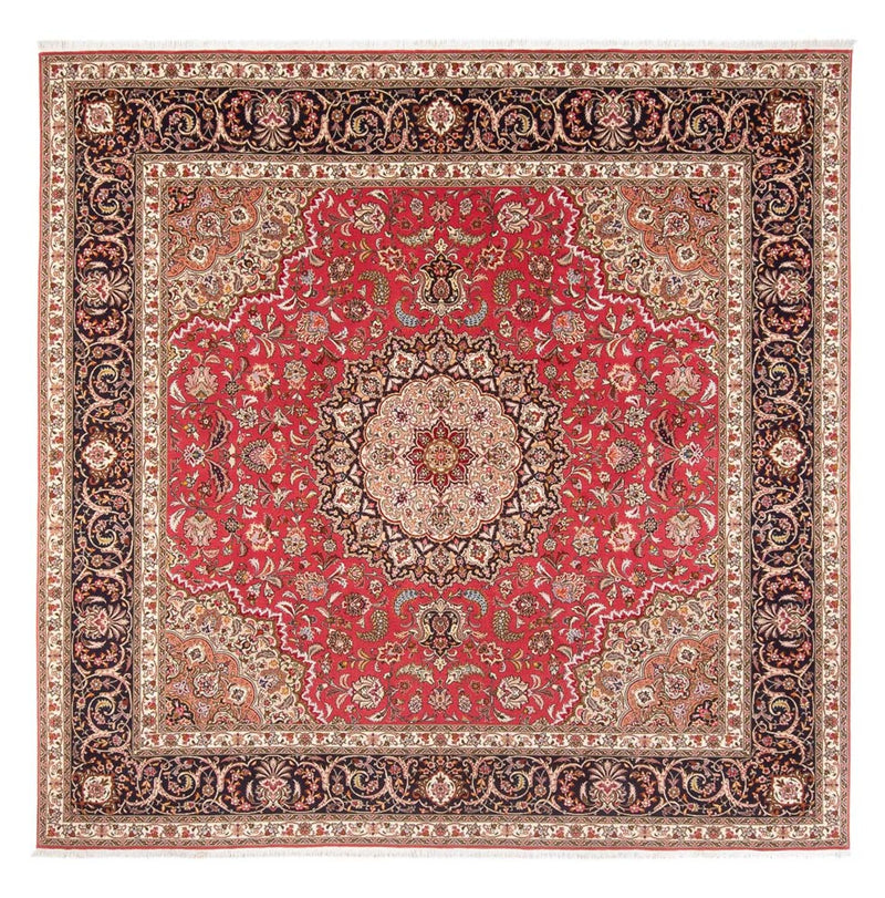 Perserteppich - Täbriz - Royal quadratisch  - 252 x 252 cm - rot