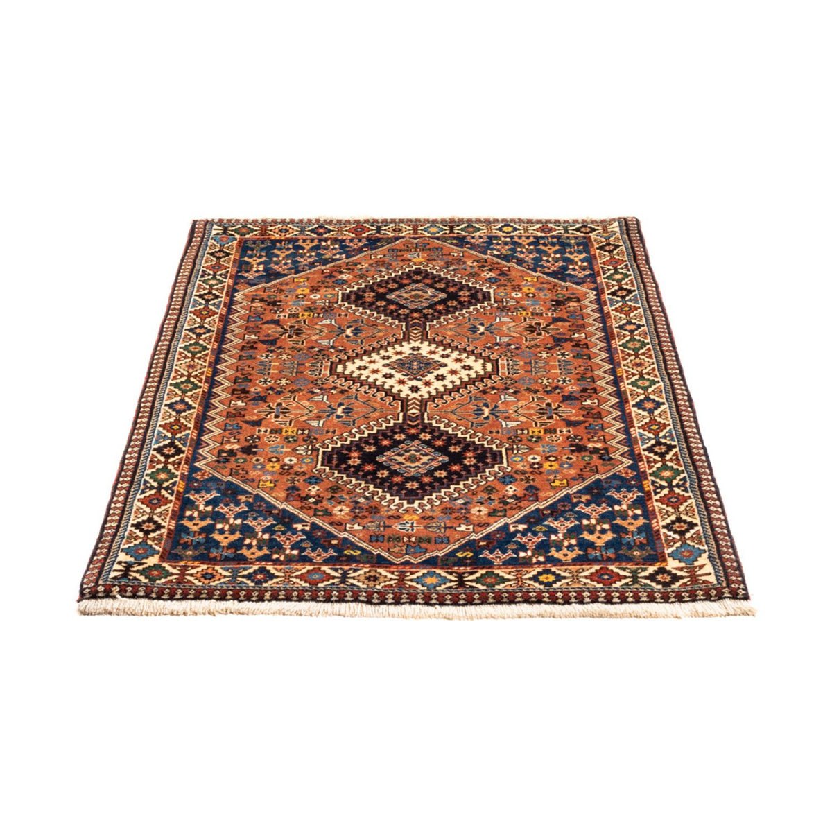 Perserteppich - Nomadic - 127 x 84 cm - rot