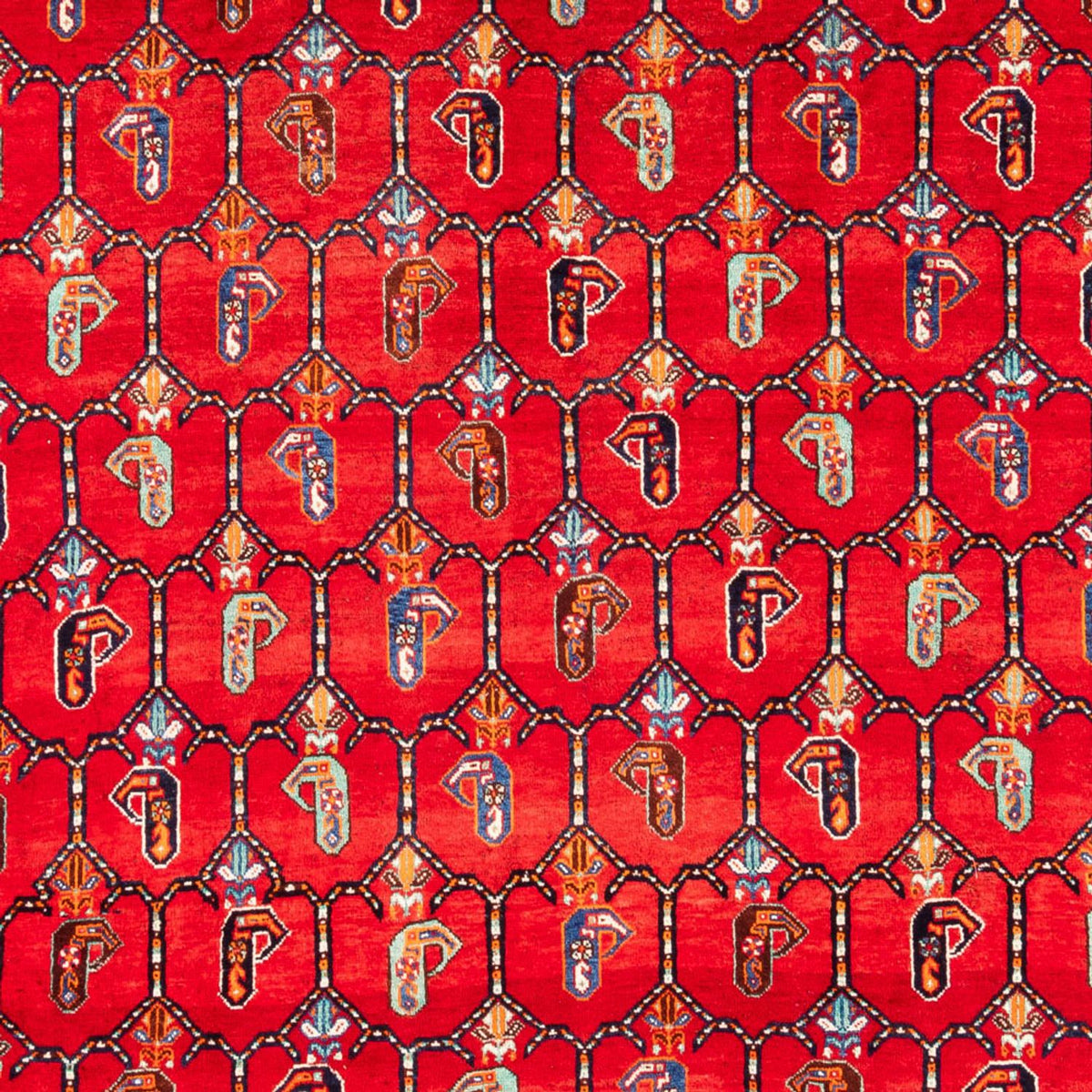 Perserteppich - Nomadic - 307 x 230 cm - rot