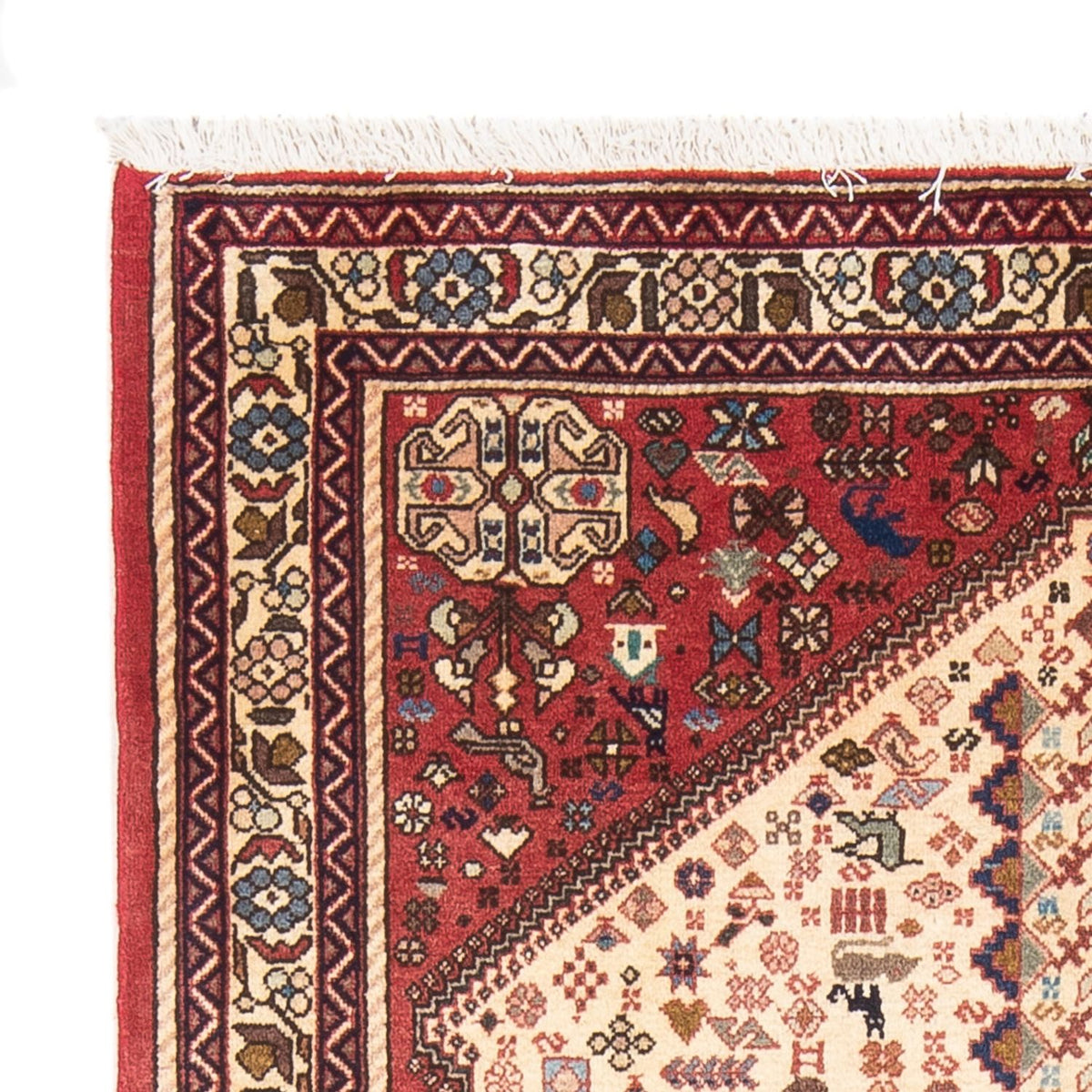 Perserteppich - Nomadic - 145 x 105 cm - creme