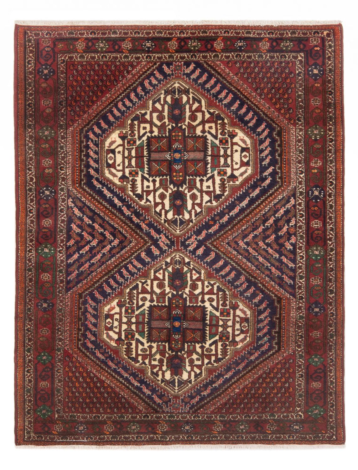 Perserteppich - Nomadic - 180 x 128 cm - rot