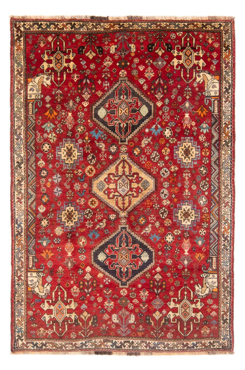 Perserteppich - Nomadic - 197 x 130 cm - rot
