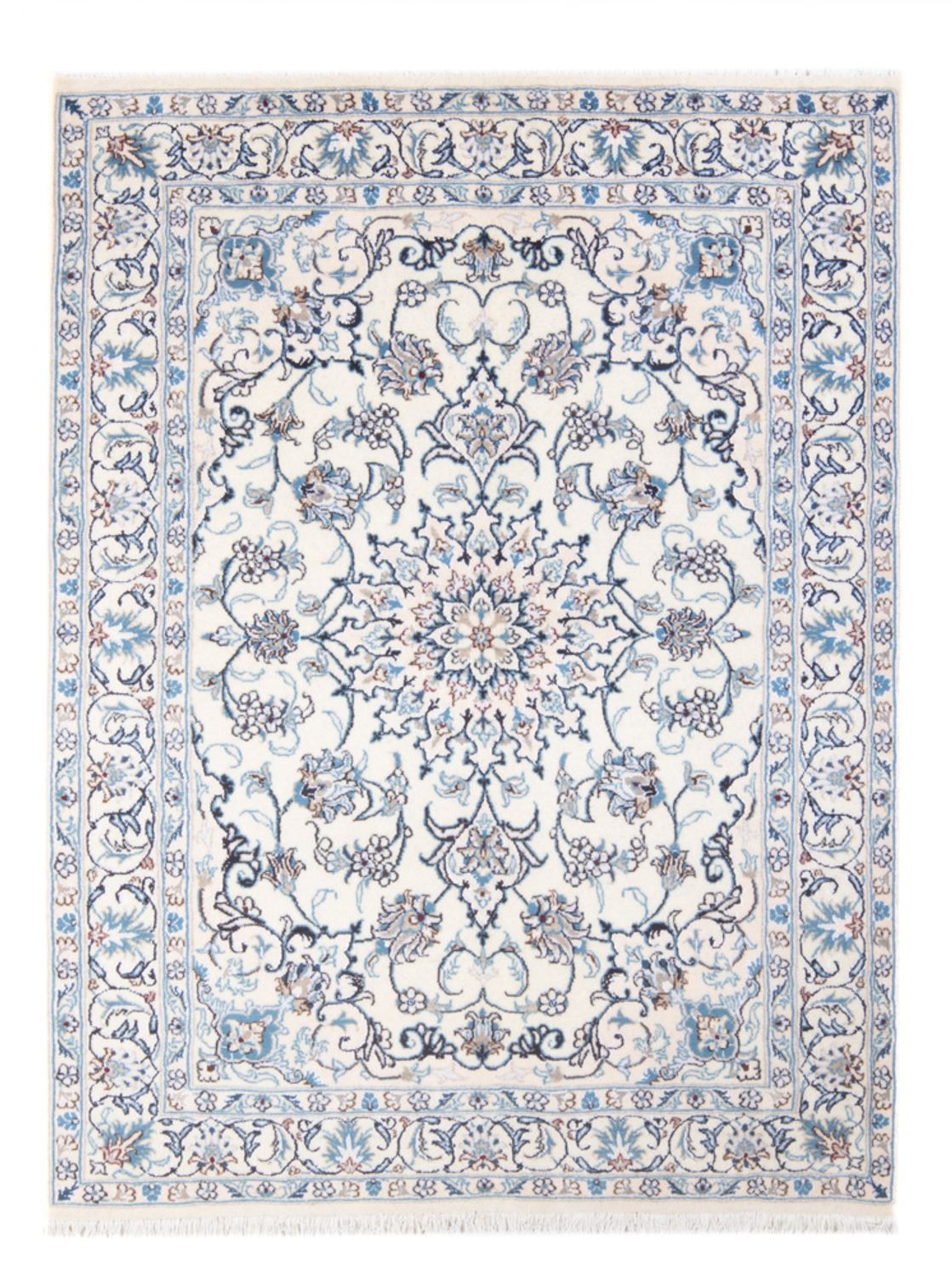 Perserteppich - Nain - Royal - 197 x 146 cm - creme