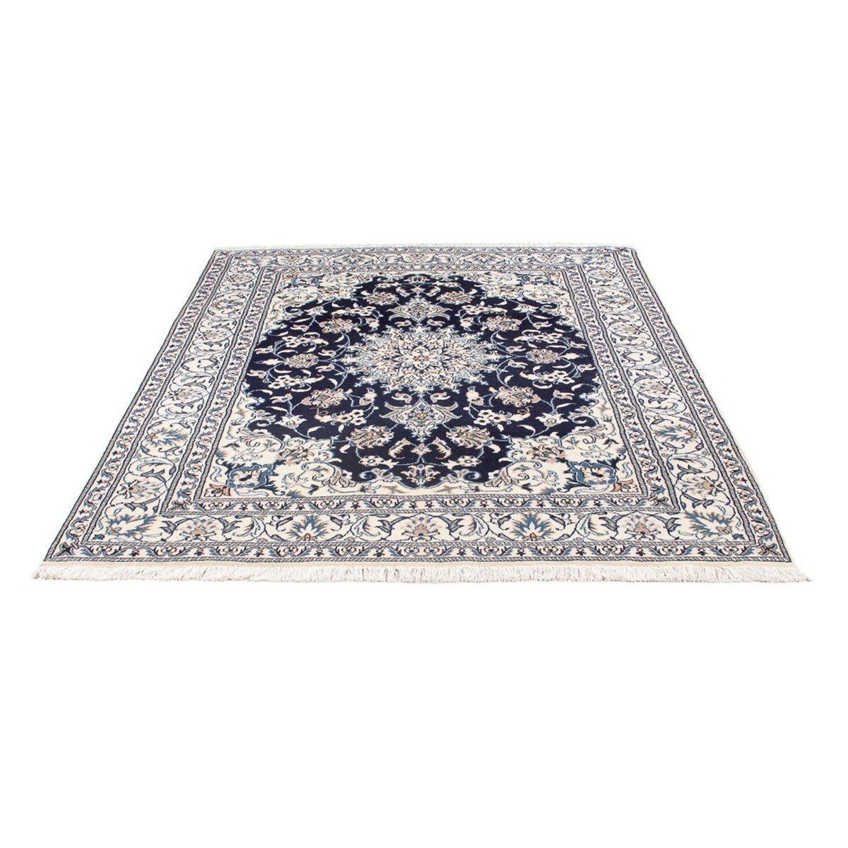 Perserteppich - Nain - Royal - 203 x 147 cm - dunkelblau