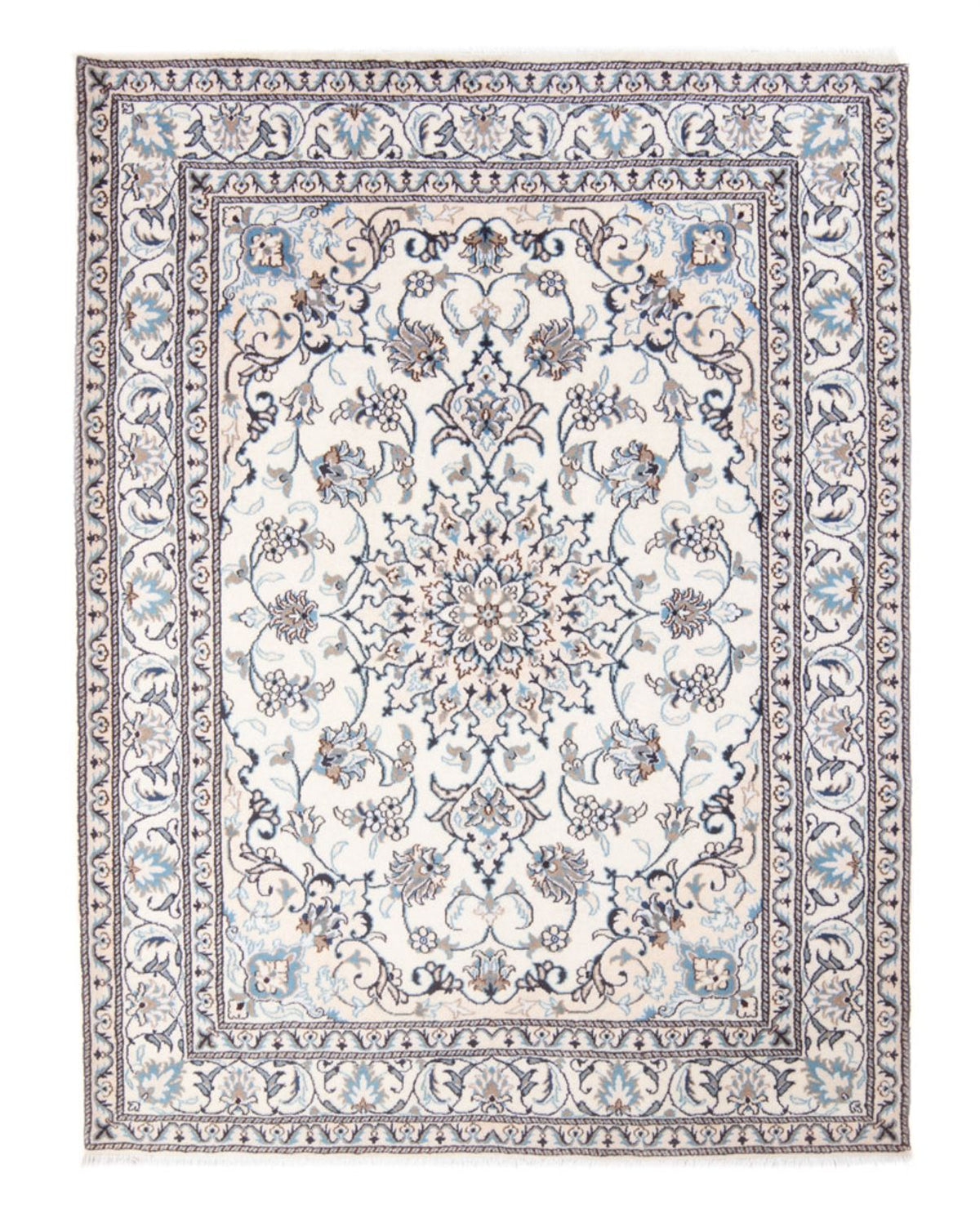 Perserteppich - Nain - Royal - 194 x 143 cm - creme