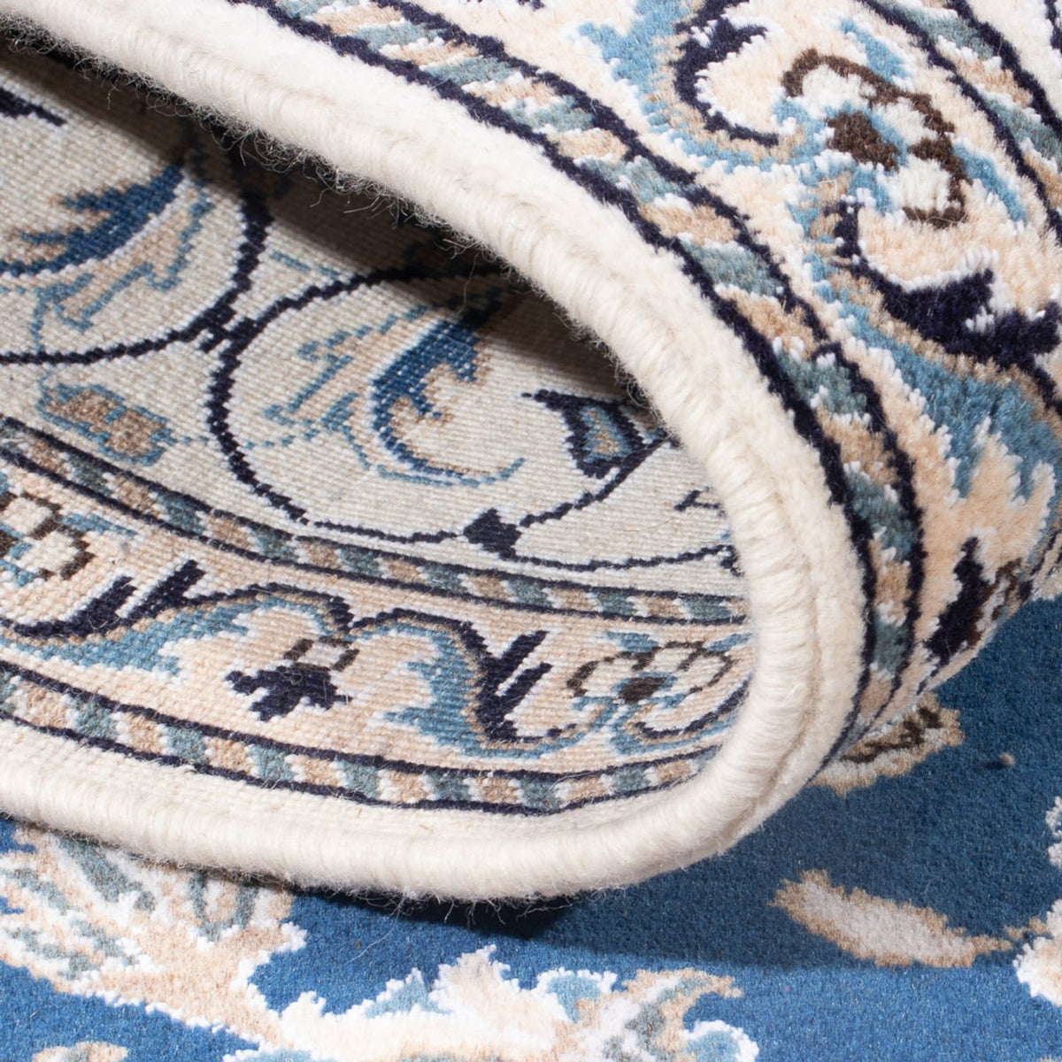 Perserteppich - Nain - Royal - 193 x 148 cm - blau