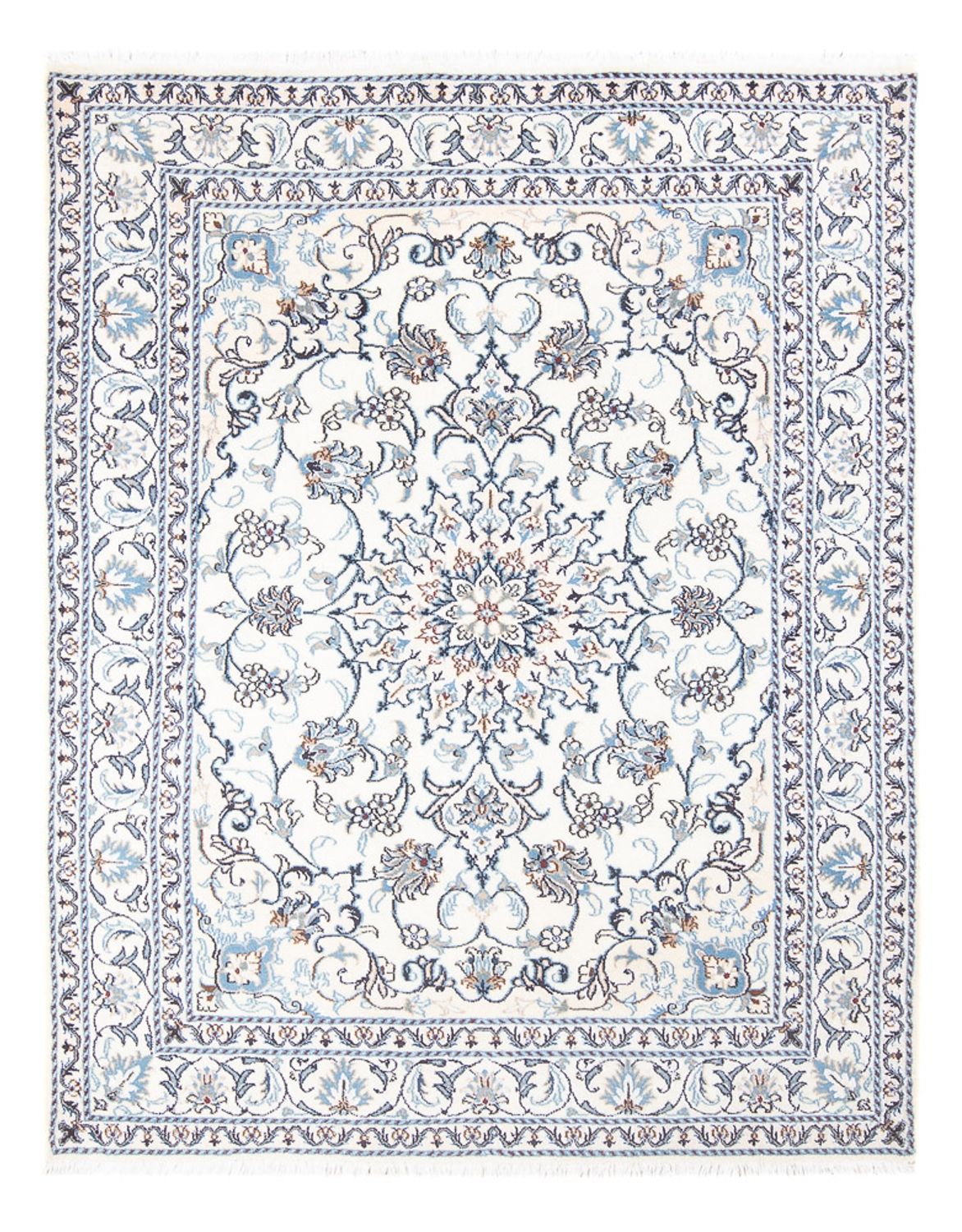 Perserteppich - Nain - Royal - 192 x 152 cm - creme