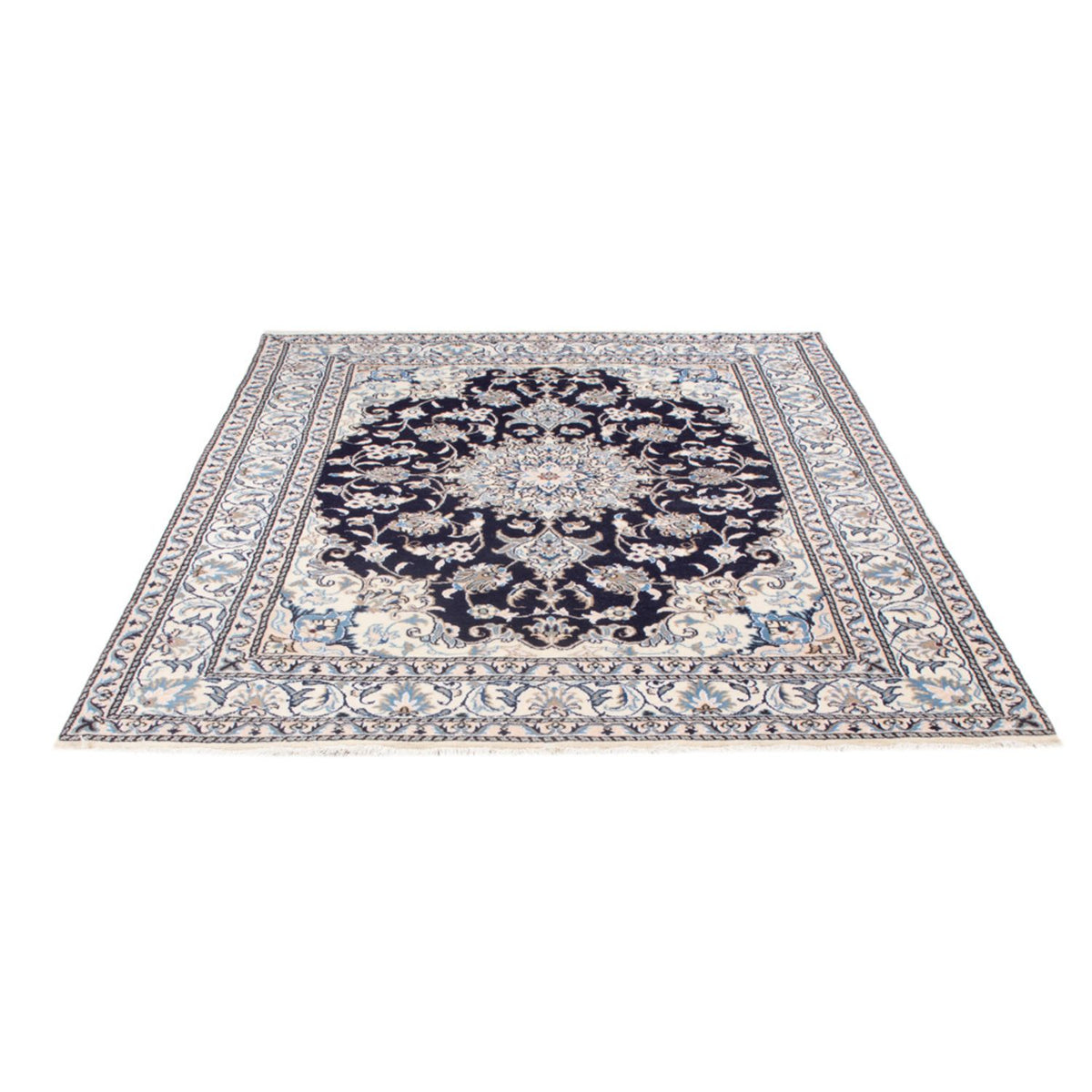 Perserteppich - Nain - Royal - 200 x 152 cm - dunkelblau
