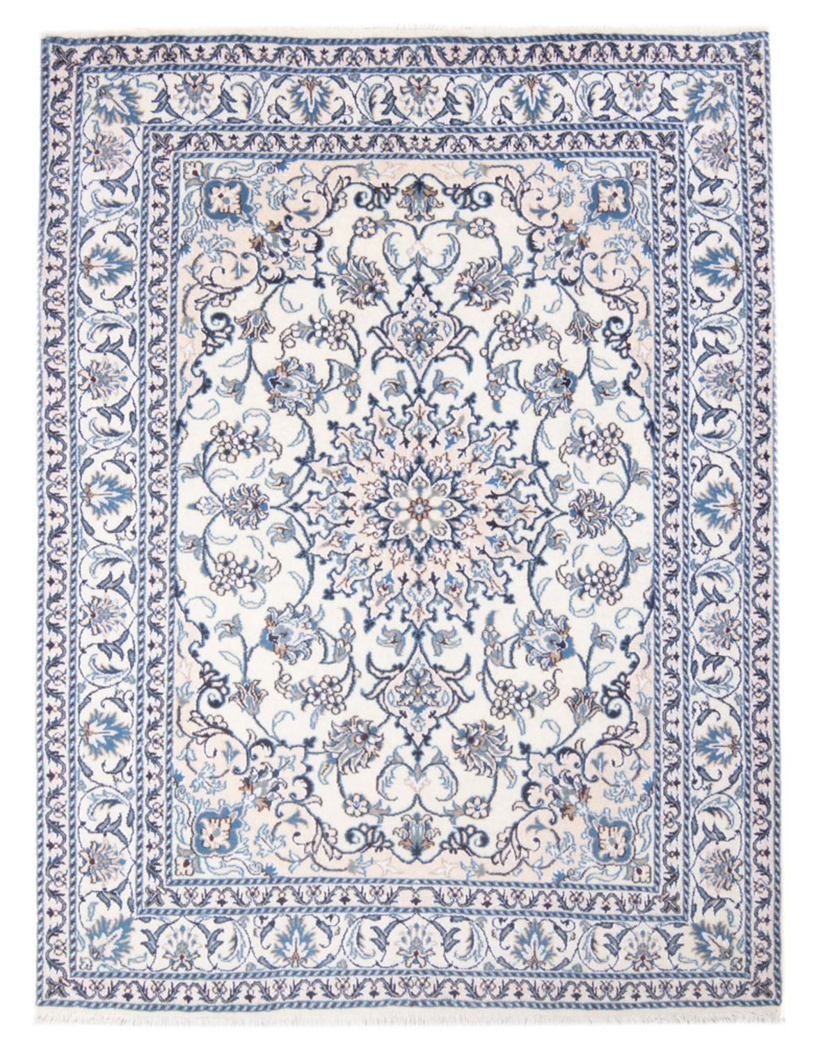 Perserteppich - Nain - Royal - 202 x 147 cm - creme