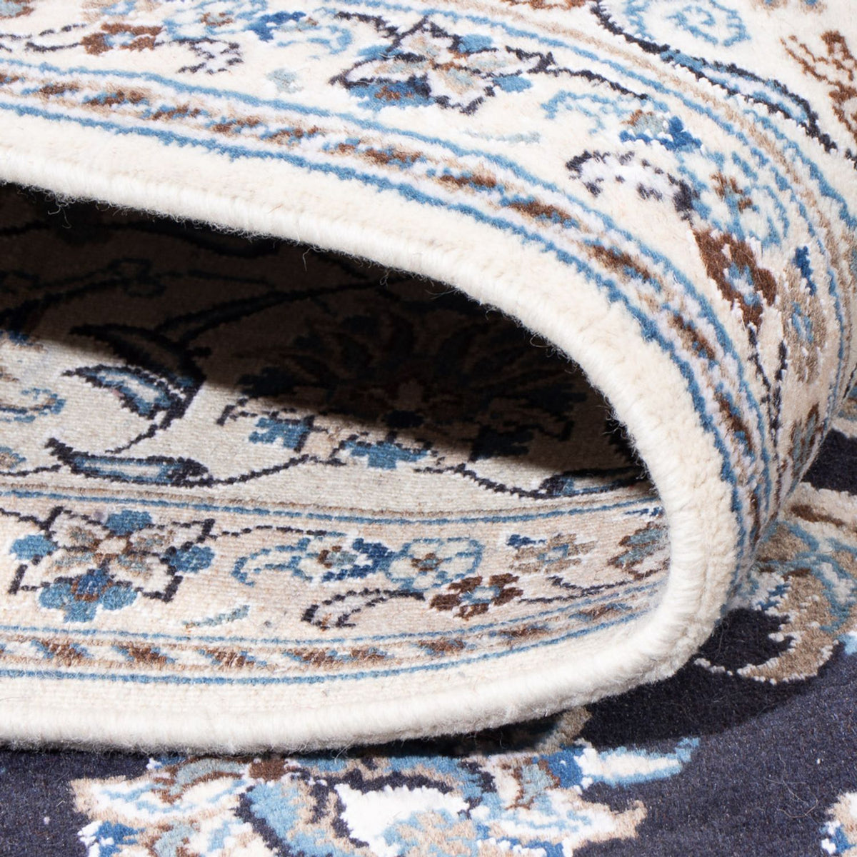 Perserteppich - Nain - 288 x 191 cm - dunkelblau