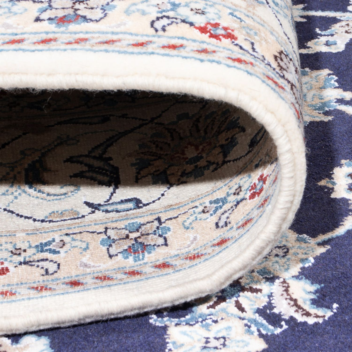 Perserteppich - Nain - 293 x 197 cm - dunkelblau