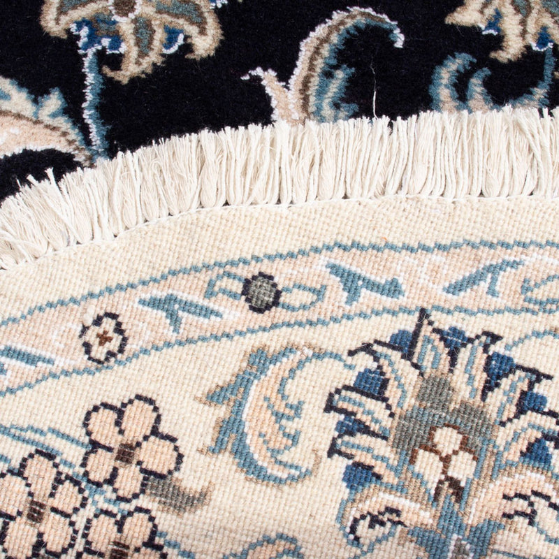 Perserteppich - Nain rund  - 150 x 150 cm - dunkelblau