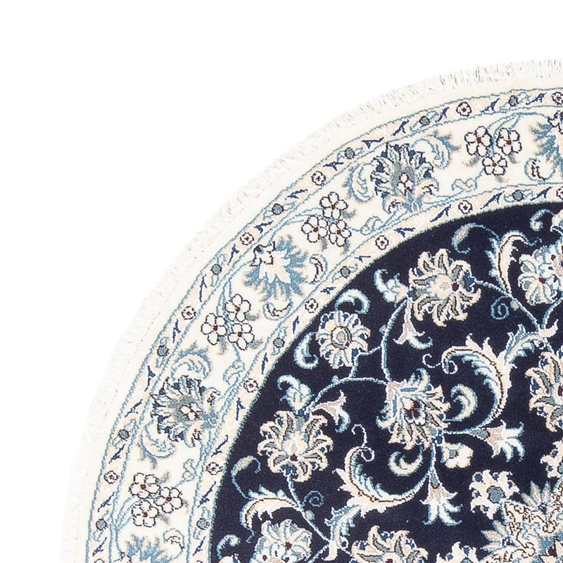 Perserteppich - Nain rund  - 150 x 150 cm - dunkelblau