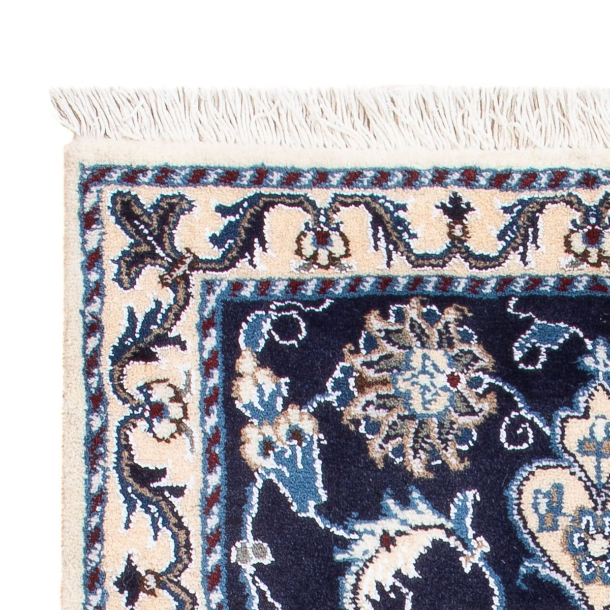 Perserteppich - Nain - Royal - 90 x 60 cm - dunkelblau