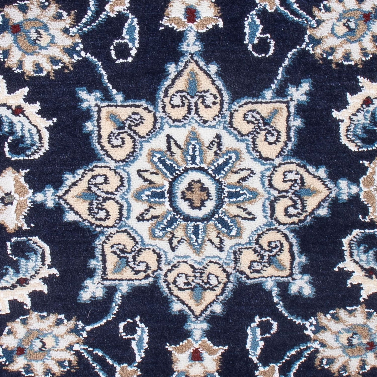 Perserteppich - Nain - Royal - 90 x 60 cm - dunkelblau