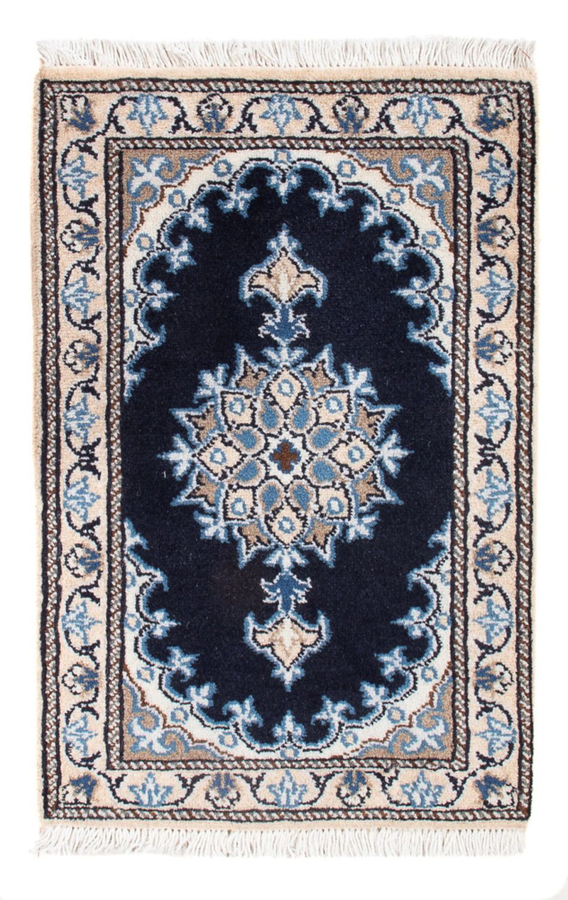 Perserteppich - Nain - Royal - 60 x 40 cm - dunkelblau
