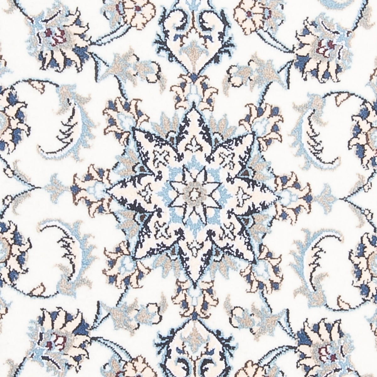 Läufer Perser - Nain - 393 x 80 cm - silber